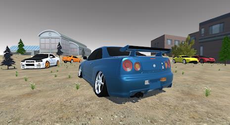 Driving Skyline R34 Drift Car Captura de tela 0