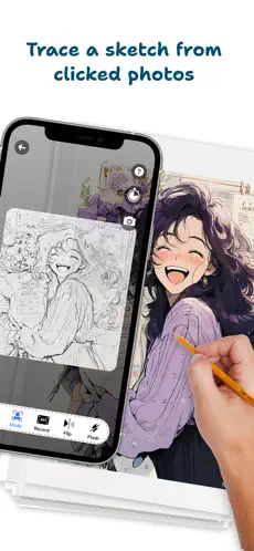 AR Draw Anime Trace Sketch AI Ekran Görüntüsü 1
