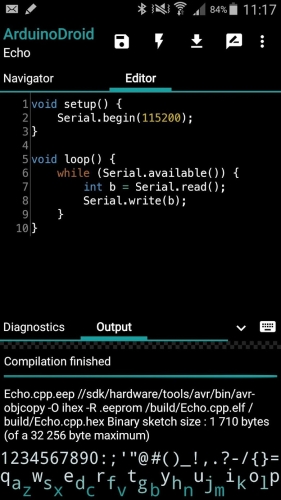 ArduinoDroid 스크린샷 2