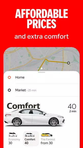 Yango — pede uma viagem na app Captura de tela 2