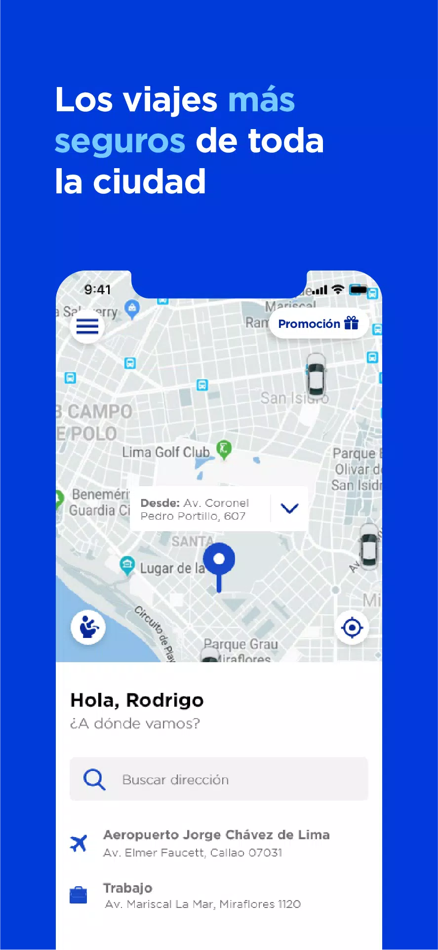 Directo, un app de taxi Ekran Görüntüsü 1