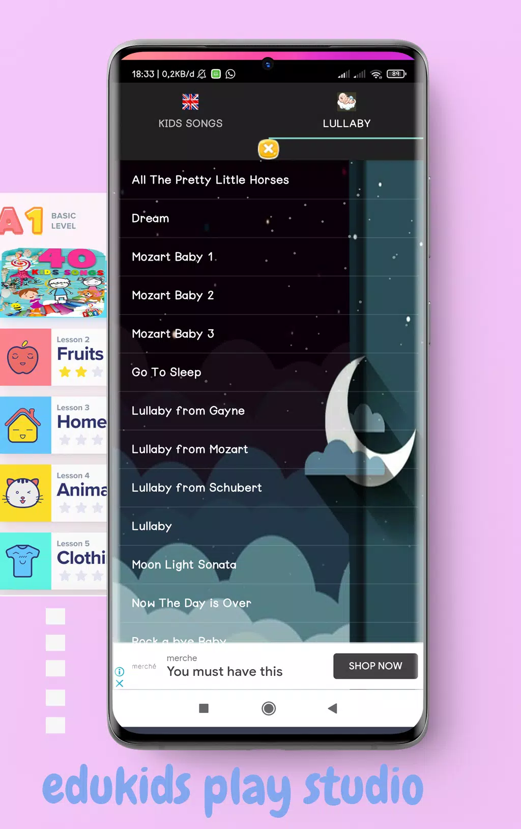 Kids Preschool Learning Songs Captura de pantalla 1