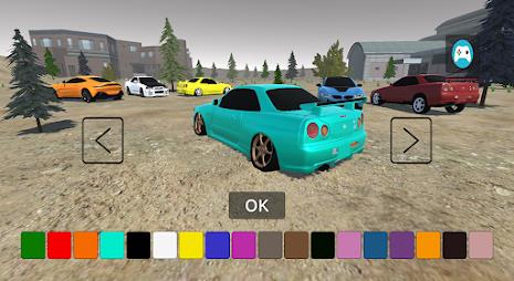 Driving Skyline R34 Drift Car Captura de tela 1