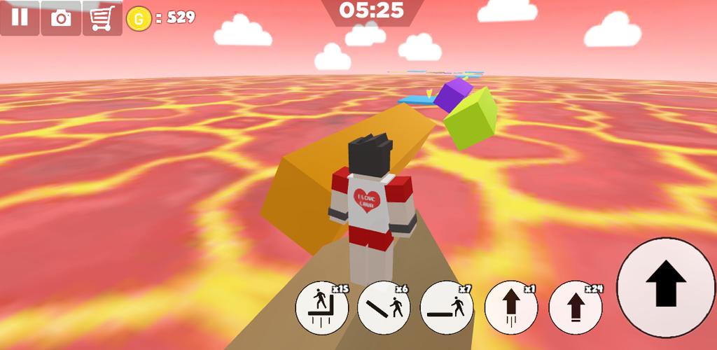Parkour escape Volcano Lava Скриншот 3