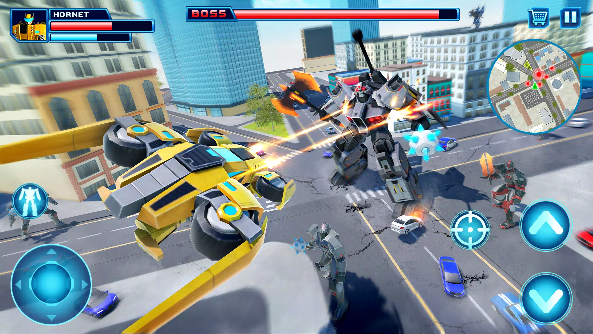 Robot Car Transform Fight Game Zrzut ekranu 2