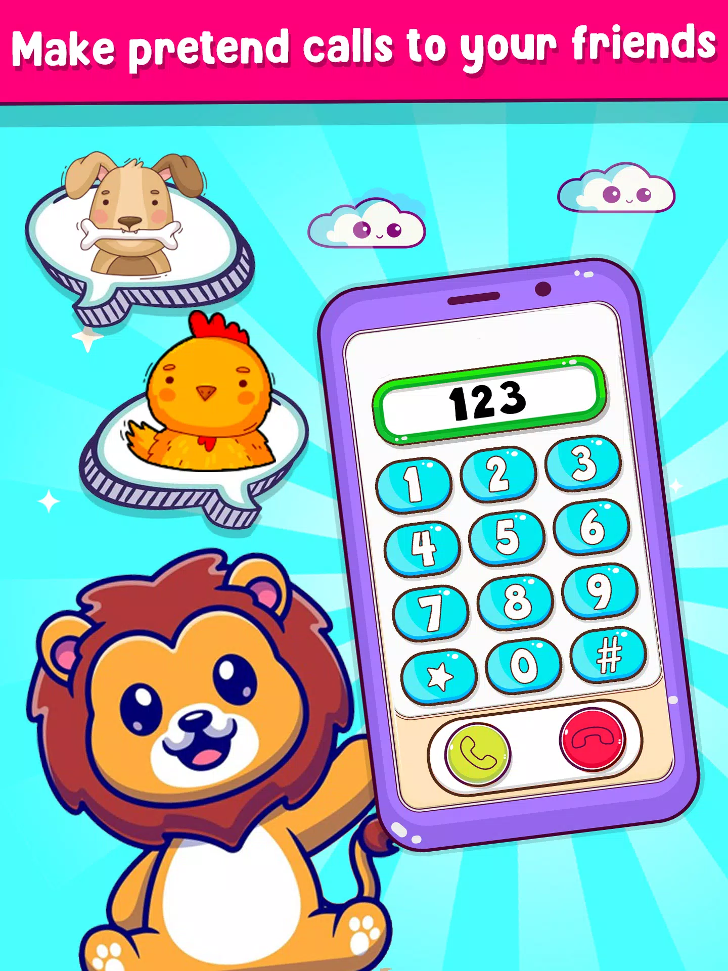 Musical Toy Phone Mobile Games Screenshot 0