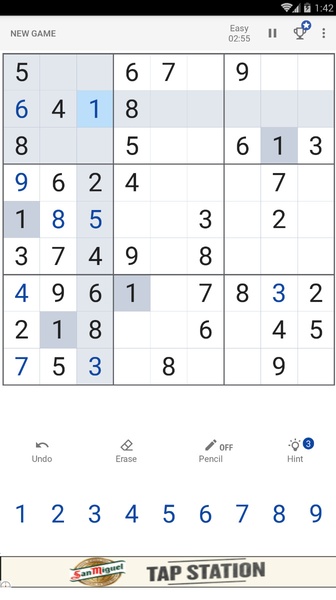 Sudoku - Classic Logic Puzzle Game 스크린샷 1