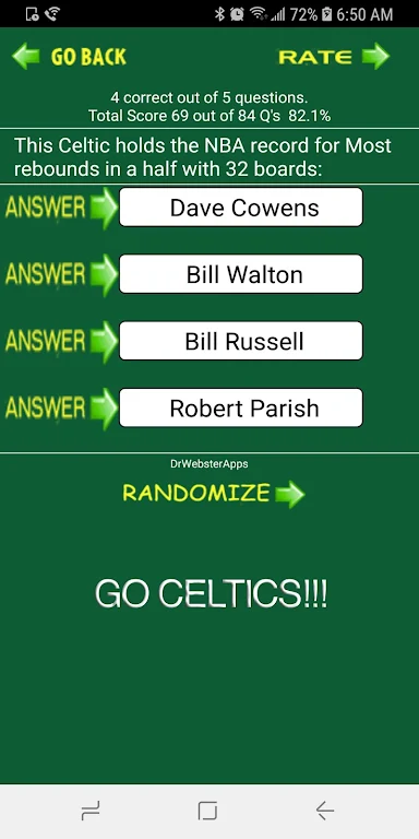 Trivia & Schedule Celtics fans 螢幕截圖 1