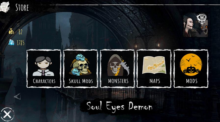 Soul Eyes Demon: Horror Skulls Captura de tela 1