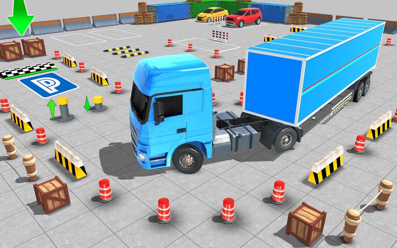 Real Euro Truck Parking Games Captura de tela 2