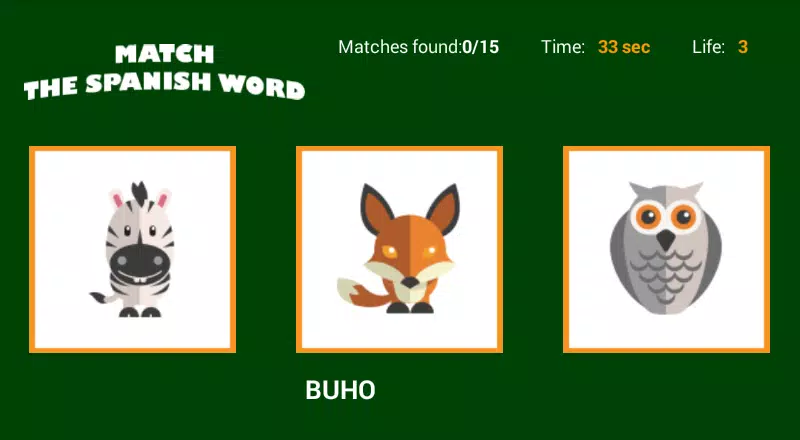 Match the Spanish Word Captura de tela 2