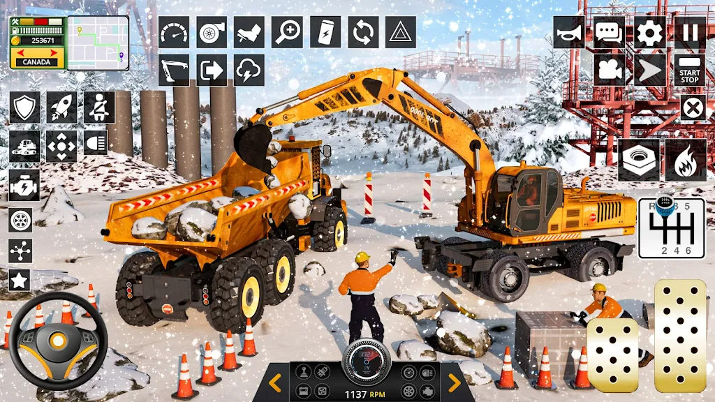 Snow Heavy Construction Game 螢幕截圖 1
