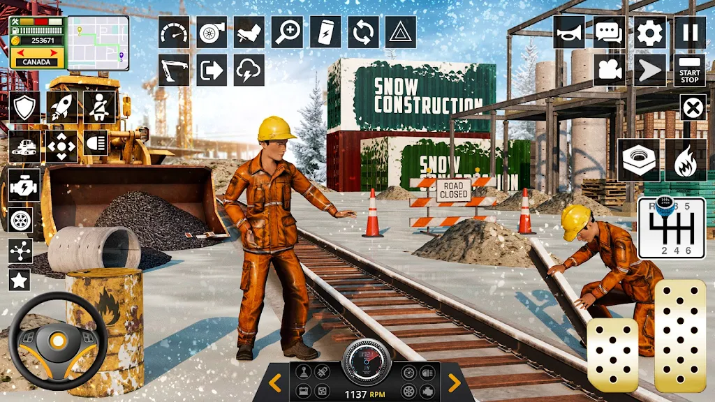 Snow Heavy Construction Game 螢幕截圖 3