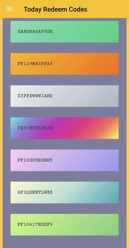 Redeem Codes Ekran Görüntüsü 1