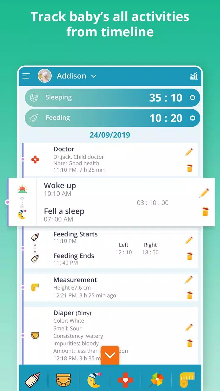 Baby Care - Newborn Feeding, D Ekran Görüntüsü 2