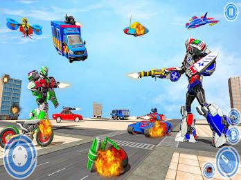 Police Fire Truck: Robot Games Capture d'écran 1