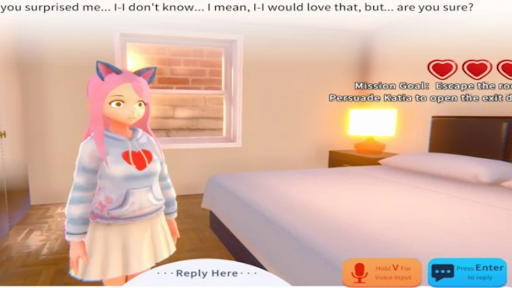Yandere Ai Girlfriend Game 螢幕截圖 1