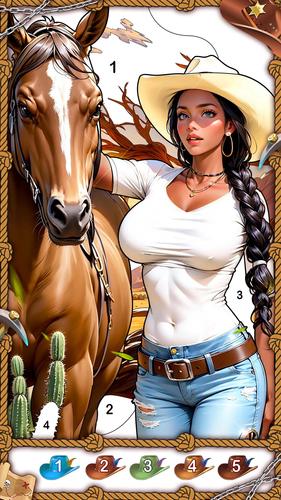 The West Coloring Games Ekran Görüntüsü 3