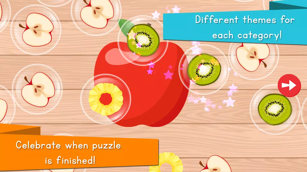 Food Puzzle for Kids Скриншот 1