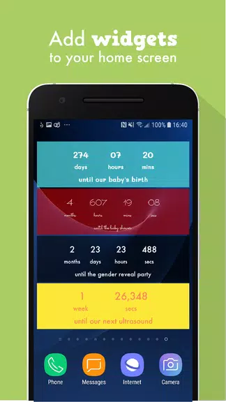 Baby Countdown Widget Tangkapan skrin 3