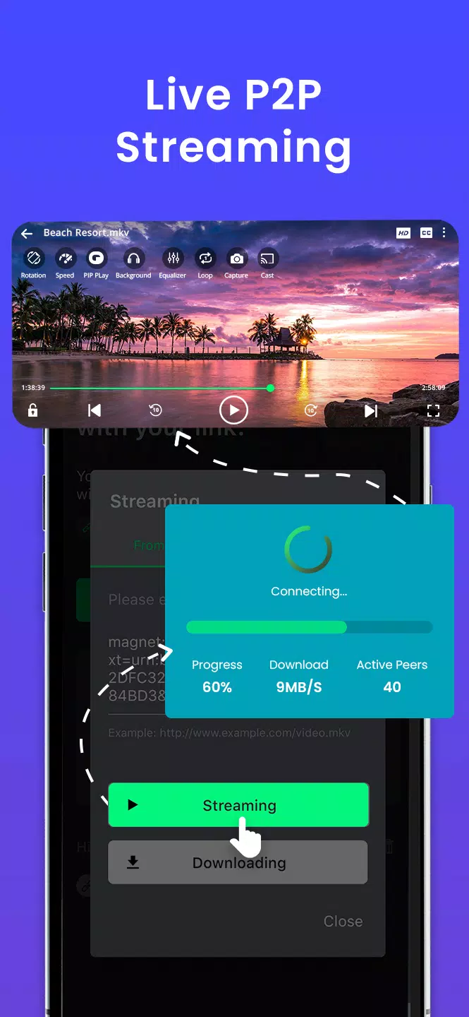 SPlayer - Fast Video Player Captura de tela 3