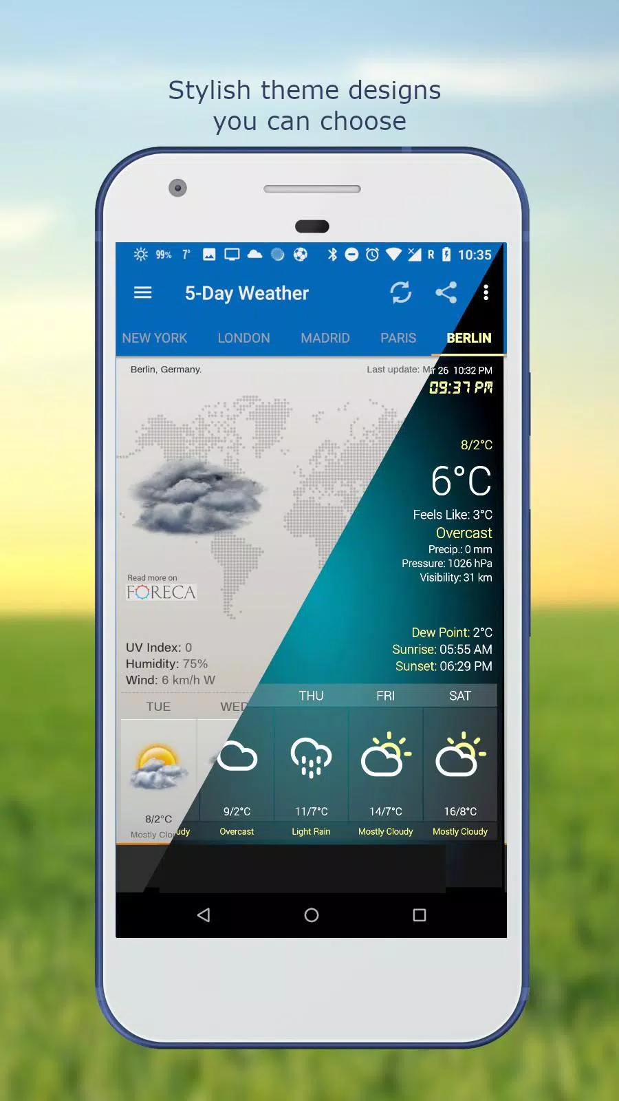 Weather & Clock Widget Ekran Görüntüsü 3
