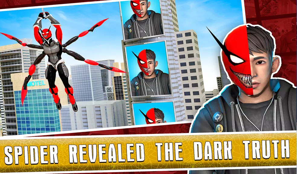 Black Spider Rope SuperHero スクリーンショット 2