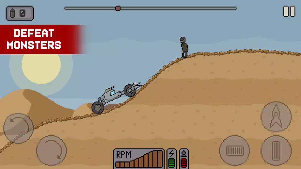 Death Rover: Space Zombie Race ภาพหน้าจอ 1