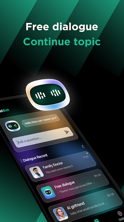 ChatBot – AI Chat Mod Tangkapan skrin 1