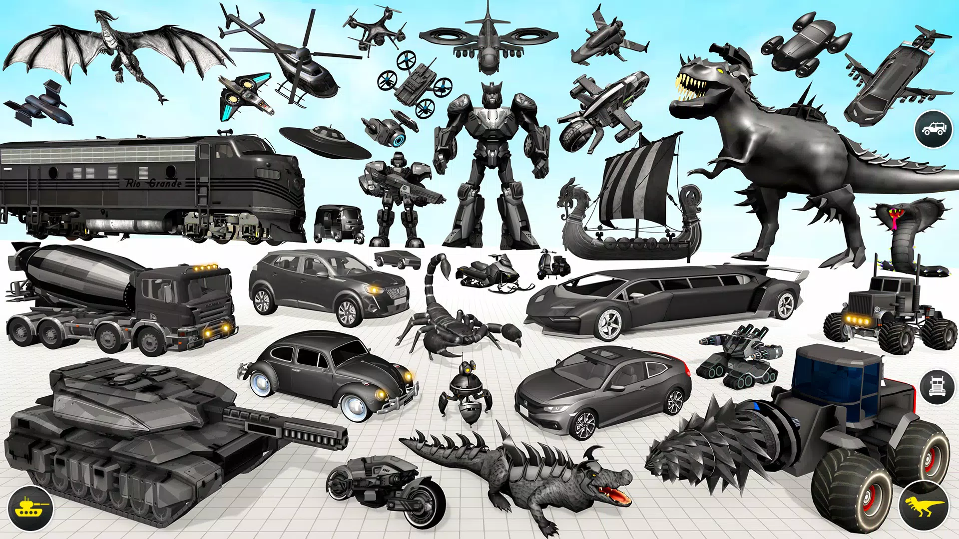 Dino Robot Car Transform Game 螢幕截圖 2