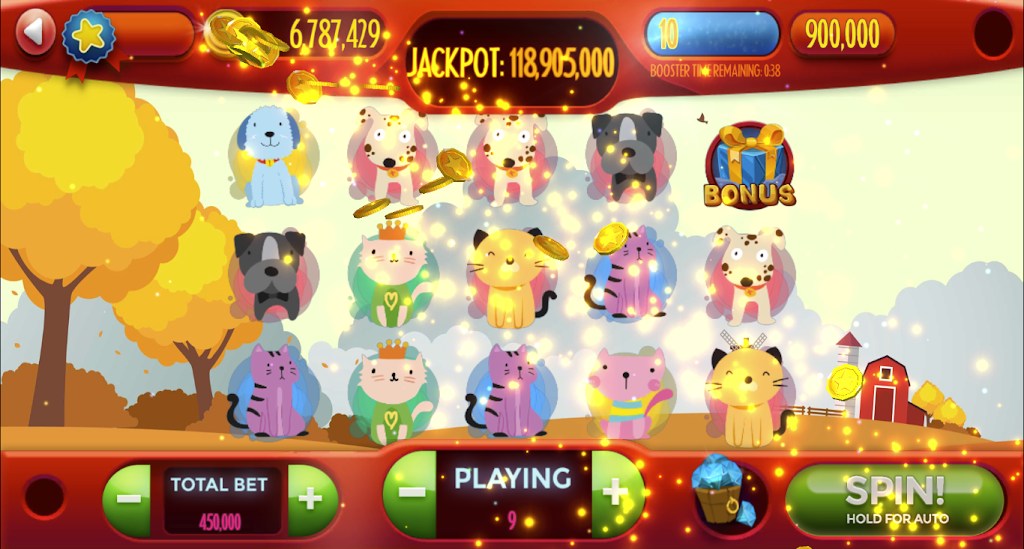 Dog-Cat Free Slot Machine Game Online Ekran Görüntüsü 0