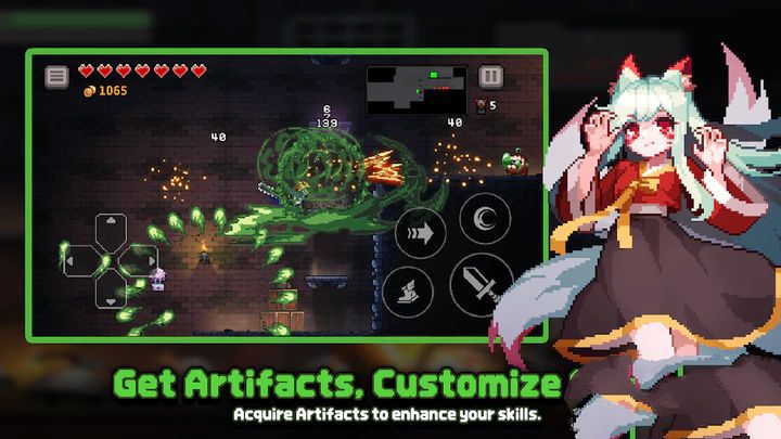 Dungeon Slasher : Roguelike Zrzut ekranu 1