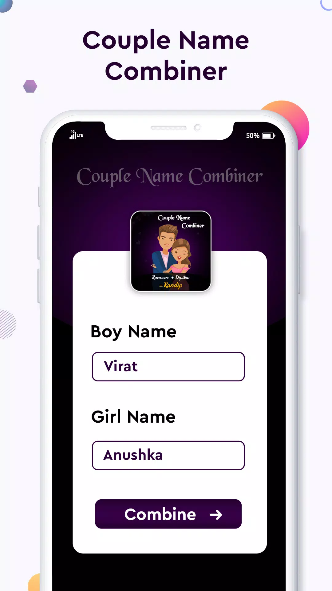 Baby name Couple Name Combiner Tangkapan skrin 0