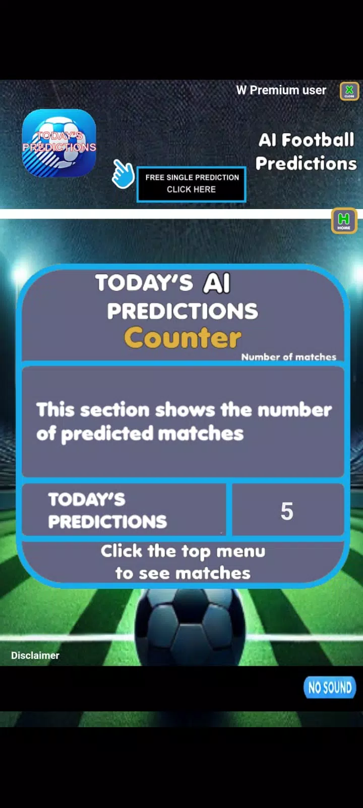 Ai football predictions应用截图第1张