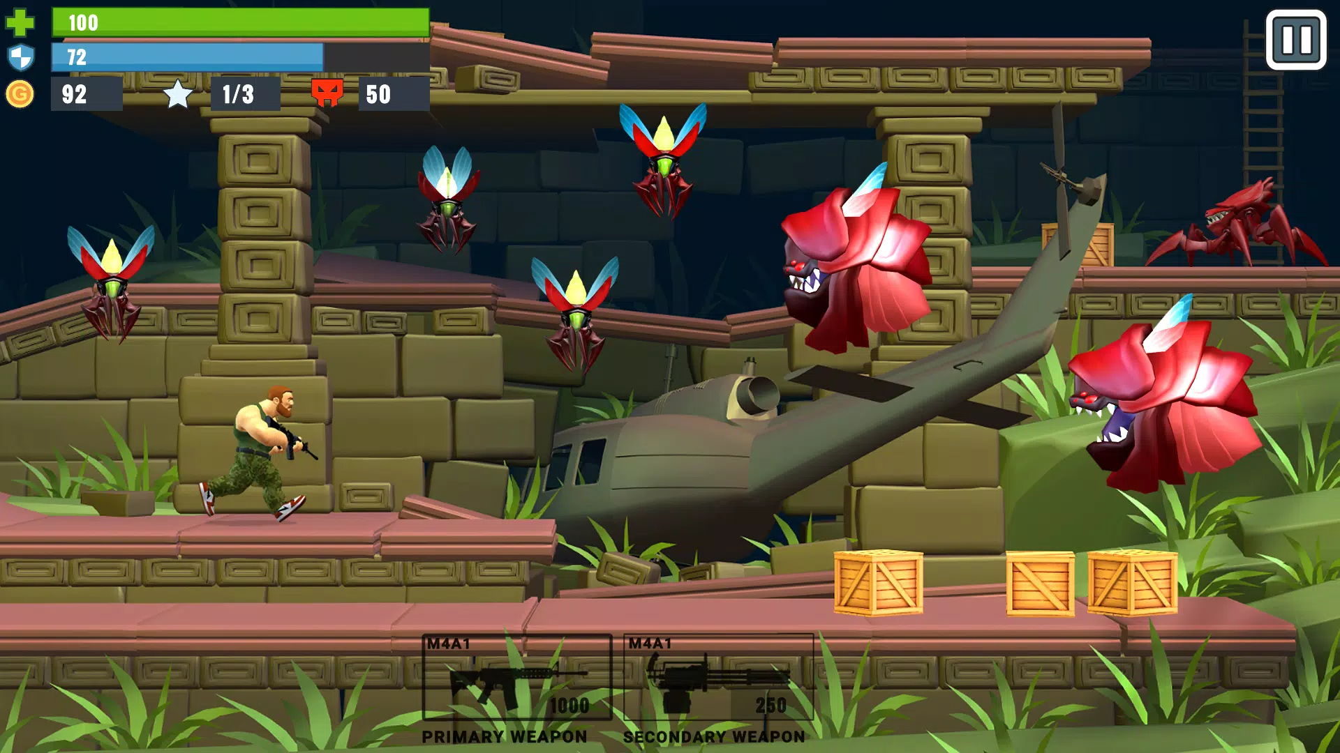 Metal Brother. 2D Offline Game Captura de pantalla 3
