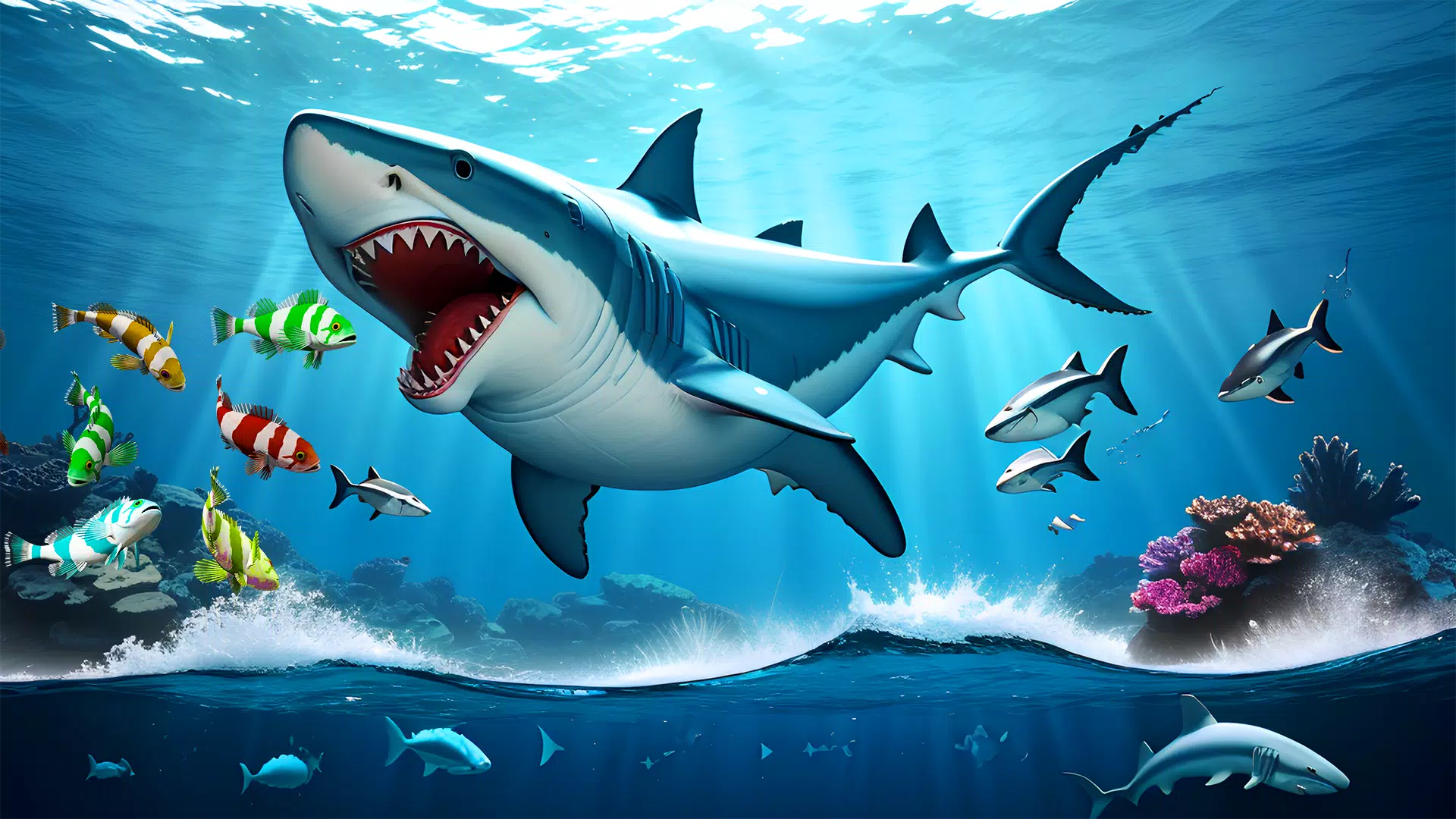 Shark Attack Games Offline ภาพหน้าจอ 2