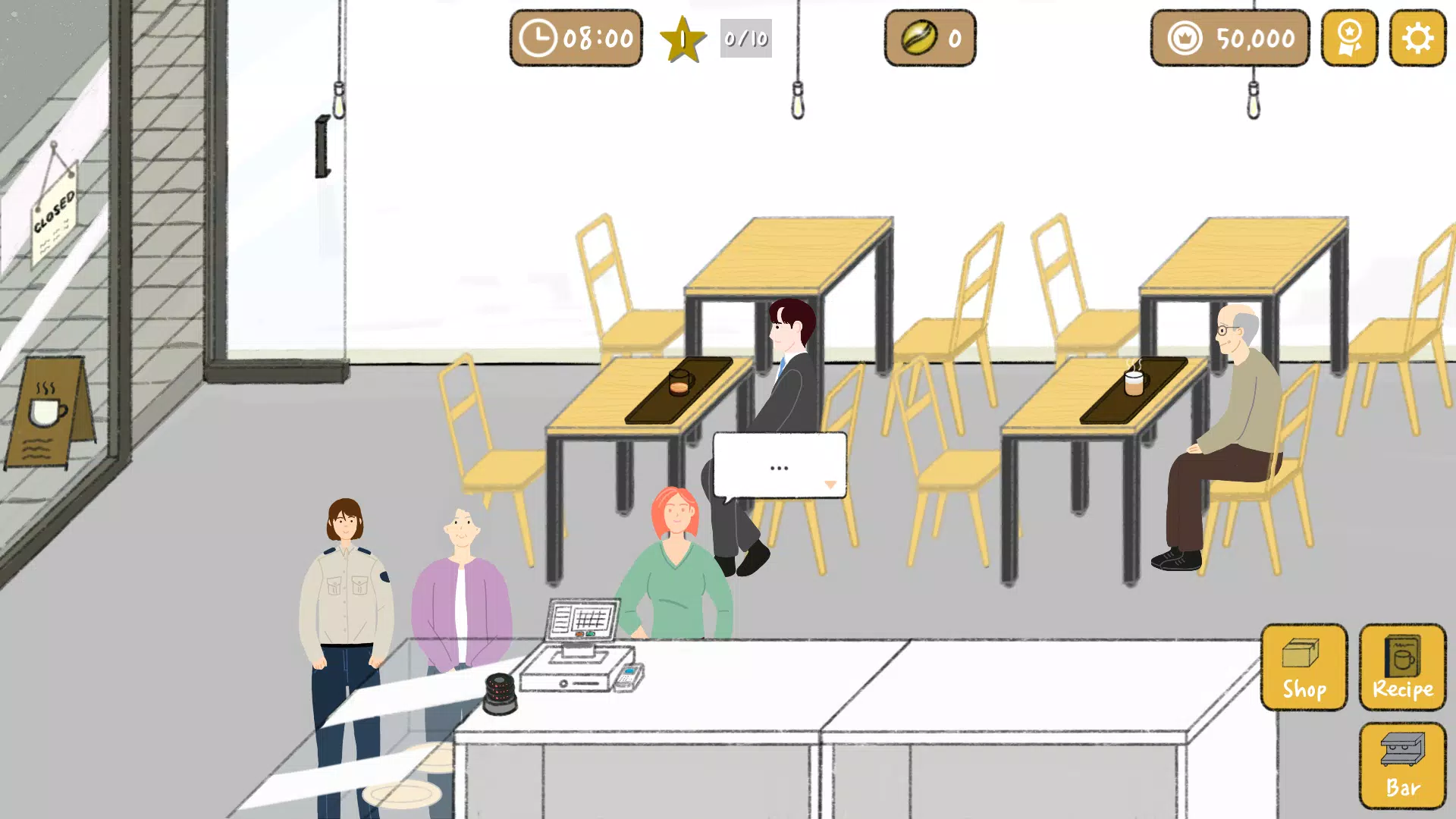 Tiny Coffee Shop Story Captura de pantalla 1