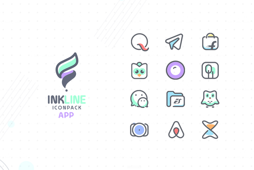 InkLine Icon Pack Mod 螢幕截圖 2