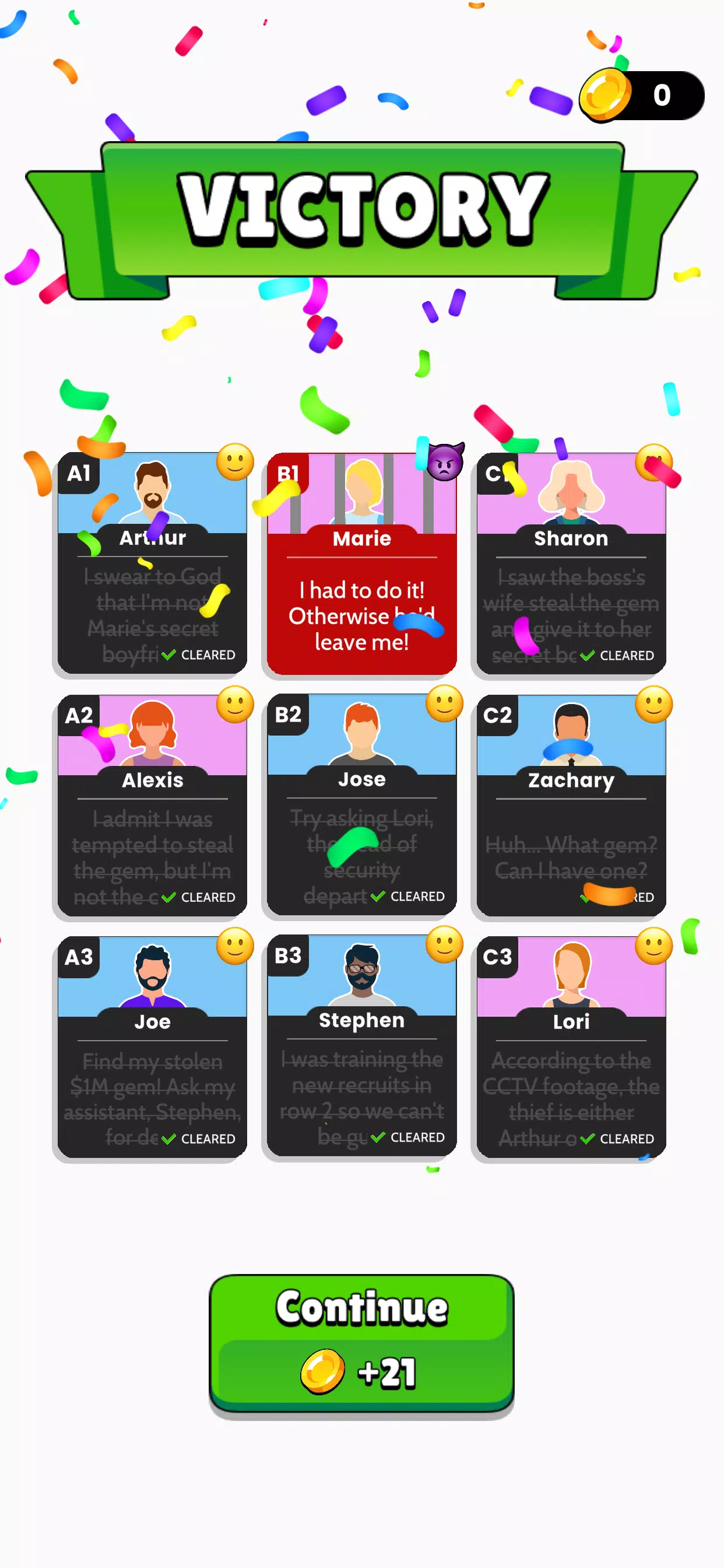Schermata Clue Master - Logic Puzzle 3