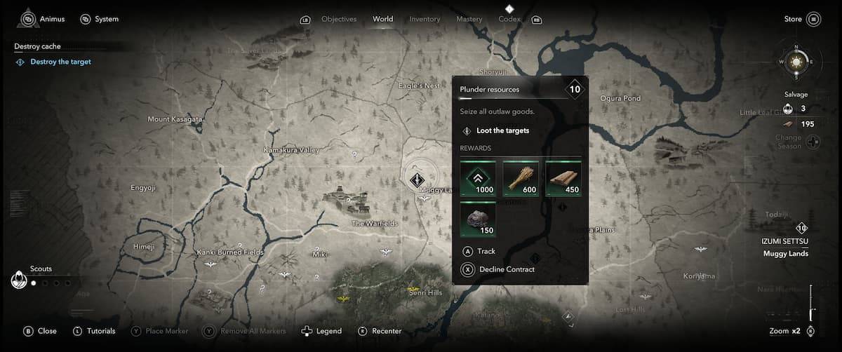 Assassin's Creed Shadows - Table Contracts Table