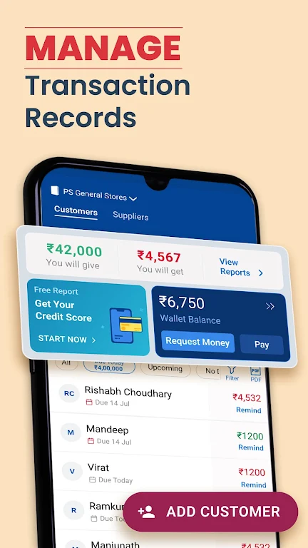 Khatabook Credit Account Book 螢幕截圖 0