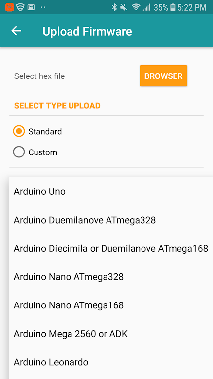 Arduino Hex Uploader-Bin/Hex Schermafbeelding 2