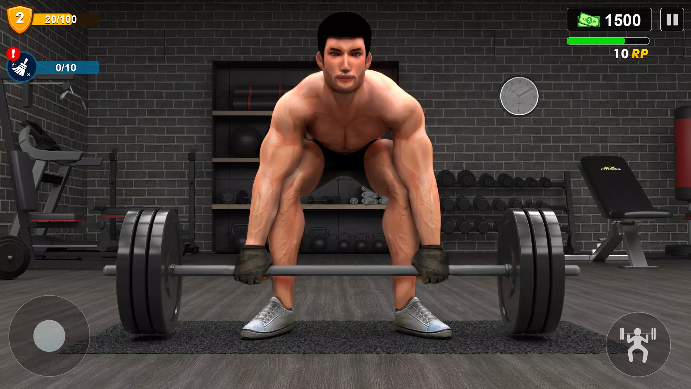 Workout Gym Simulator Game 24 Ekran Görüntüsü 0
