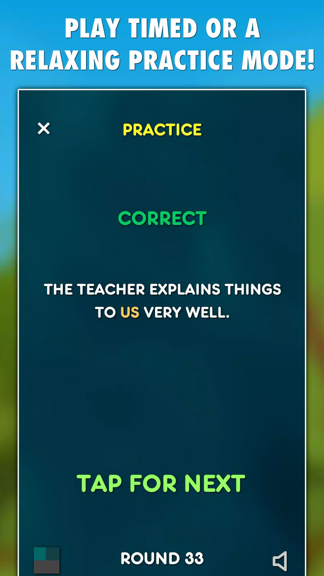 Schermata Pronouns Grammar Test 2