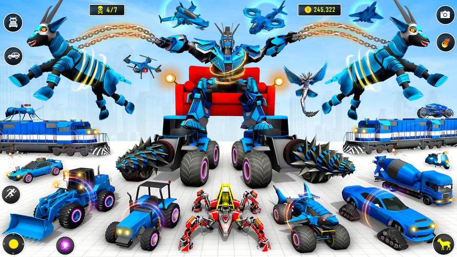 jeu de voiture robot chèvre Capture d'écran 1