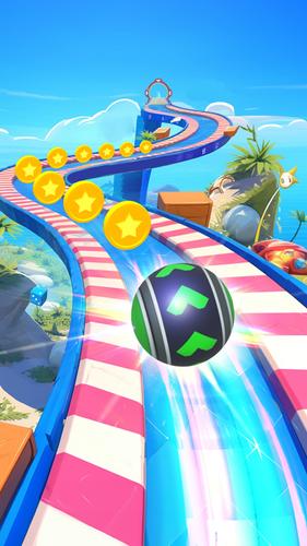 3D Super Rolling Ball Race Schermafbeelding 3