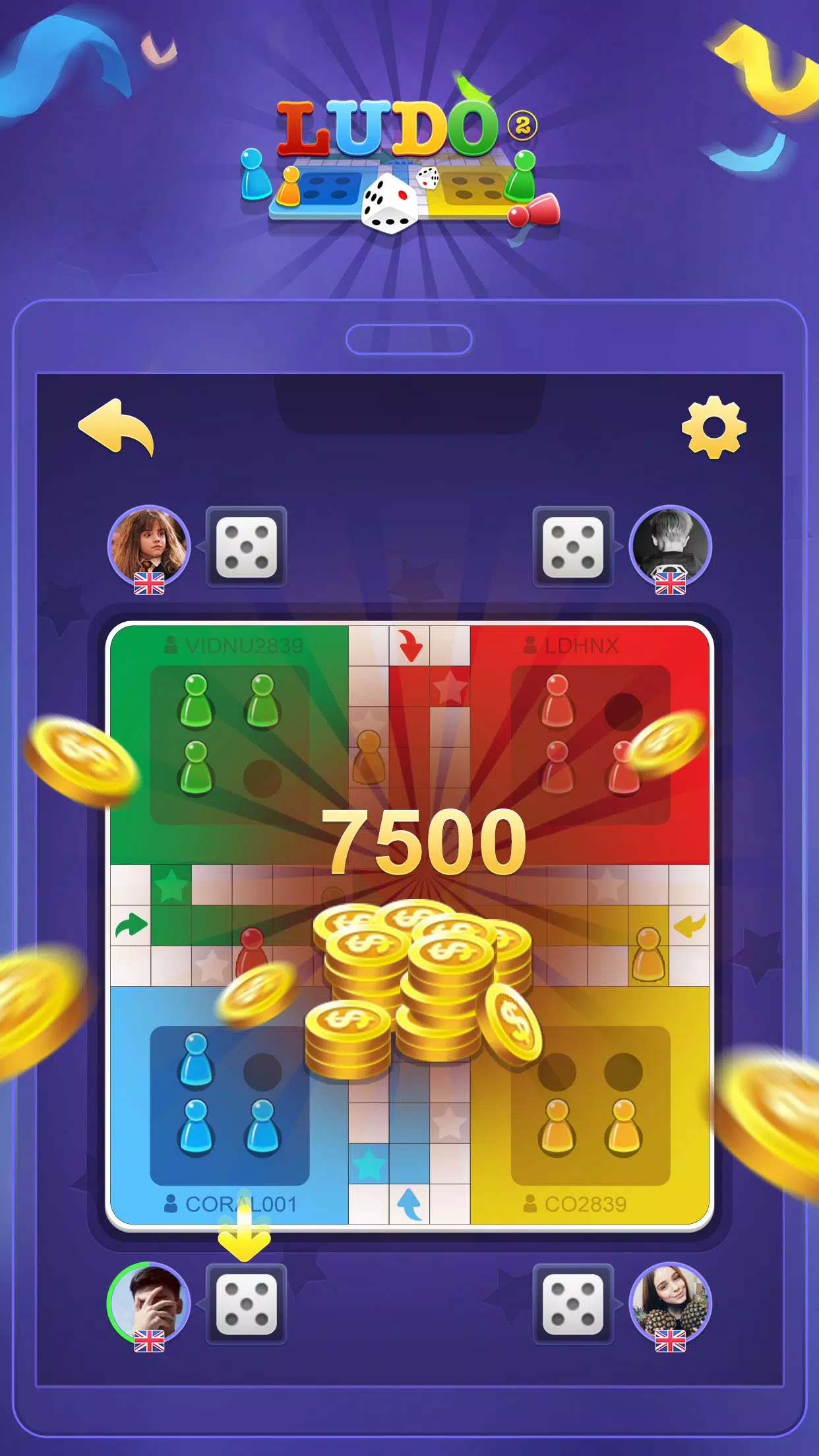 Ludo Master-Offline Star king Ảnh chụp màn hình 2