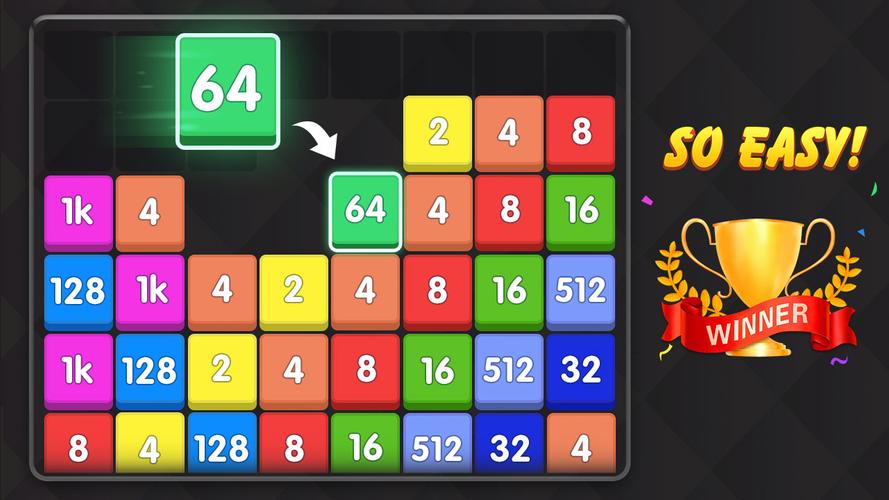 Merge Block - number games Ekran Görüntüsü 1