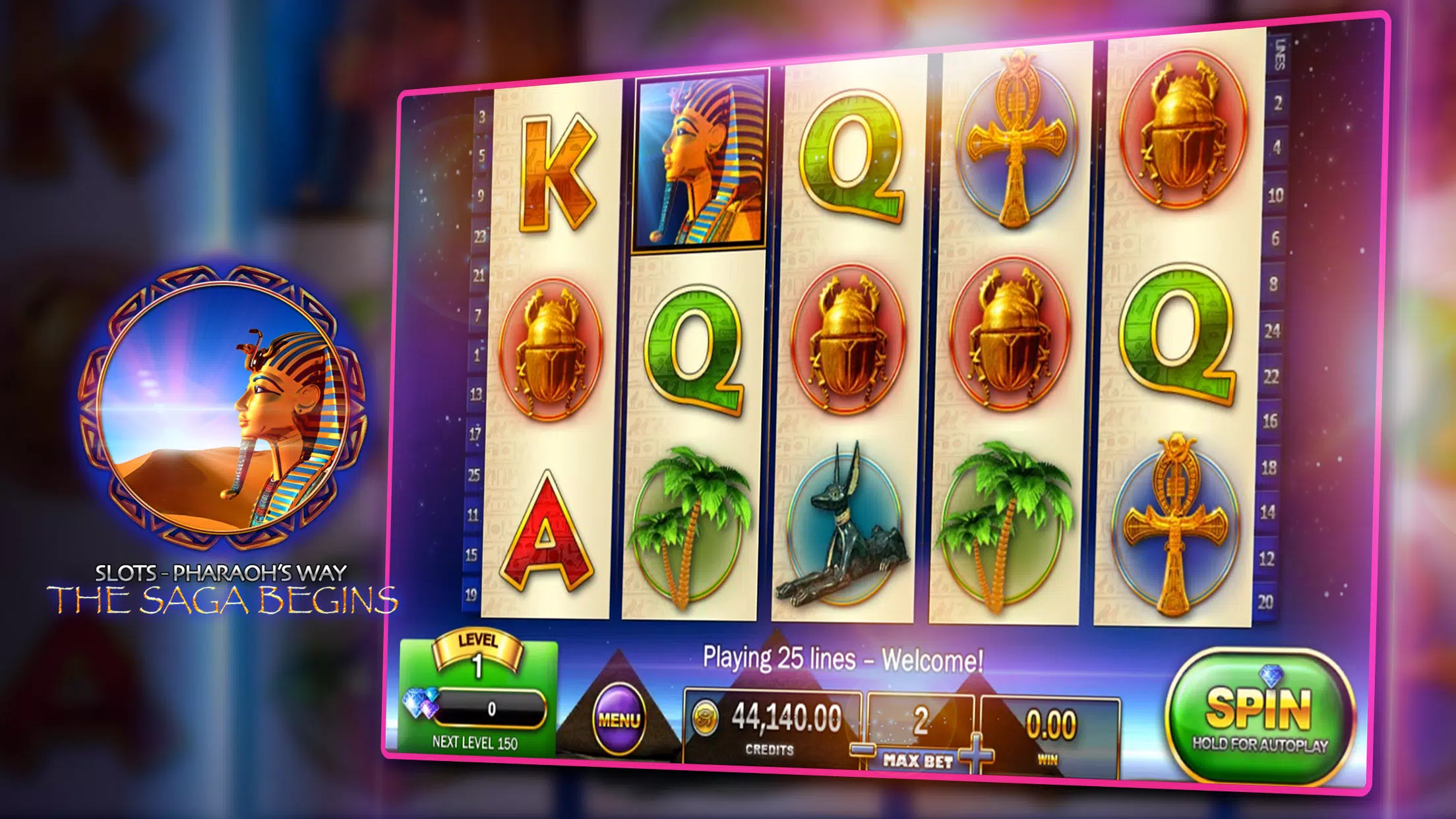 Slots - Pharaoh's Way Casino Schermafbeelding 2