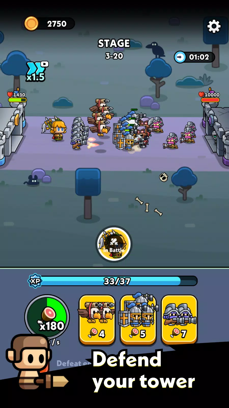 Tiny Warriors Go! 스크린샷 2